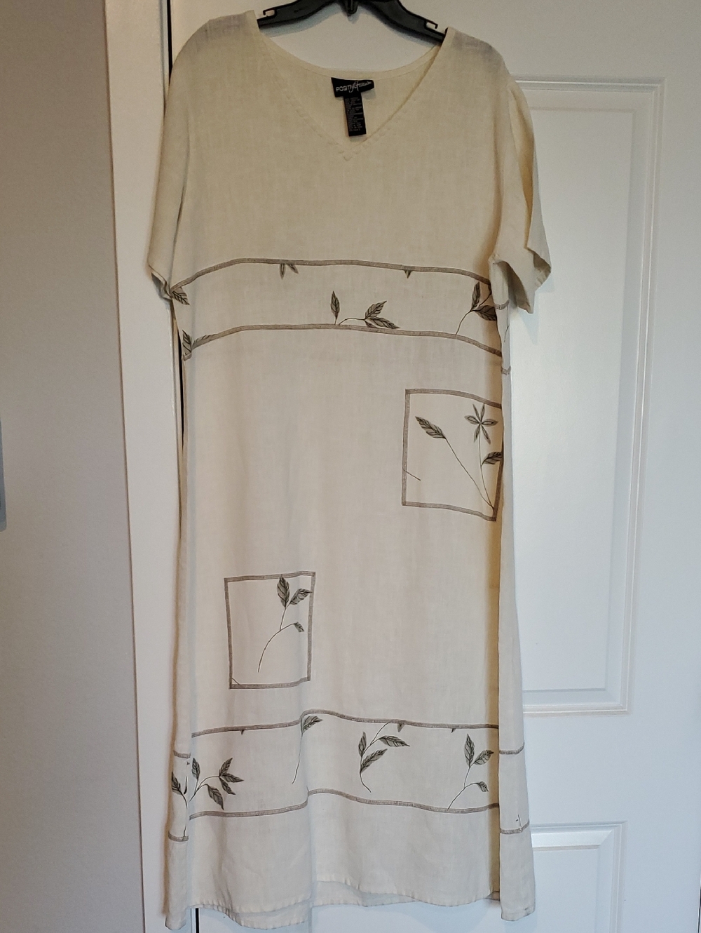 100% LINEN ANKLE LENGHT DRESS